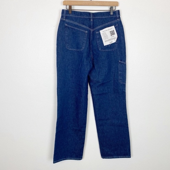 New! Anthropologie Triarchy Ms. Kileo High-Rise Baggy Cargo Jeans - Picture 4 of 8